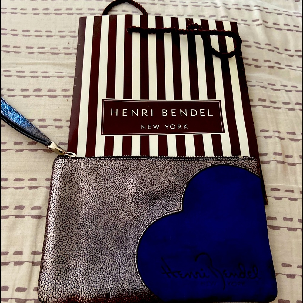 HENRI BENDEL LEATHER POUCH